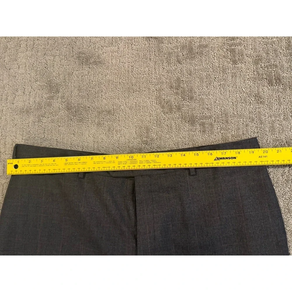 JOS. A. BANK Glen Plaid Wool Cashmere 2 Pc Suit Men's Size 46R, 40X32 With Room